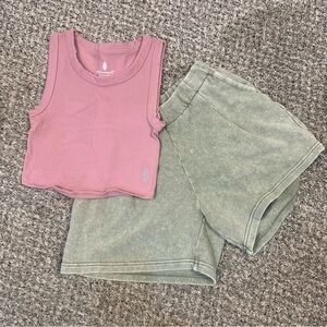 Free People Movement Throw Muscle Tank aerie Always and Forever Faded Shorts